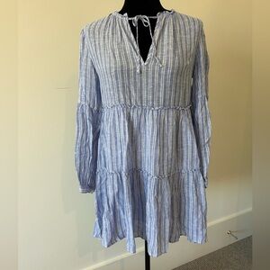 Rails Blue and White striped Dress XS